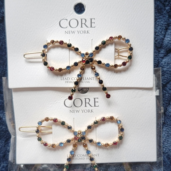 Core new york Hair Clips 2 Pcs - Picture 1 of 4